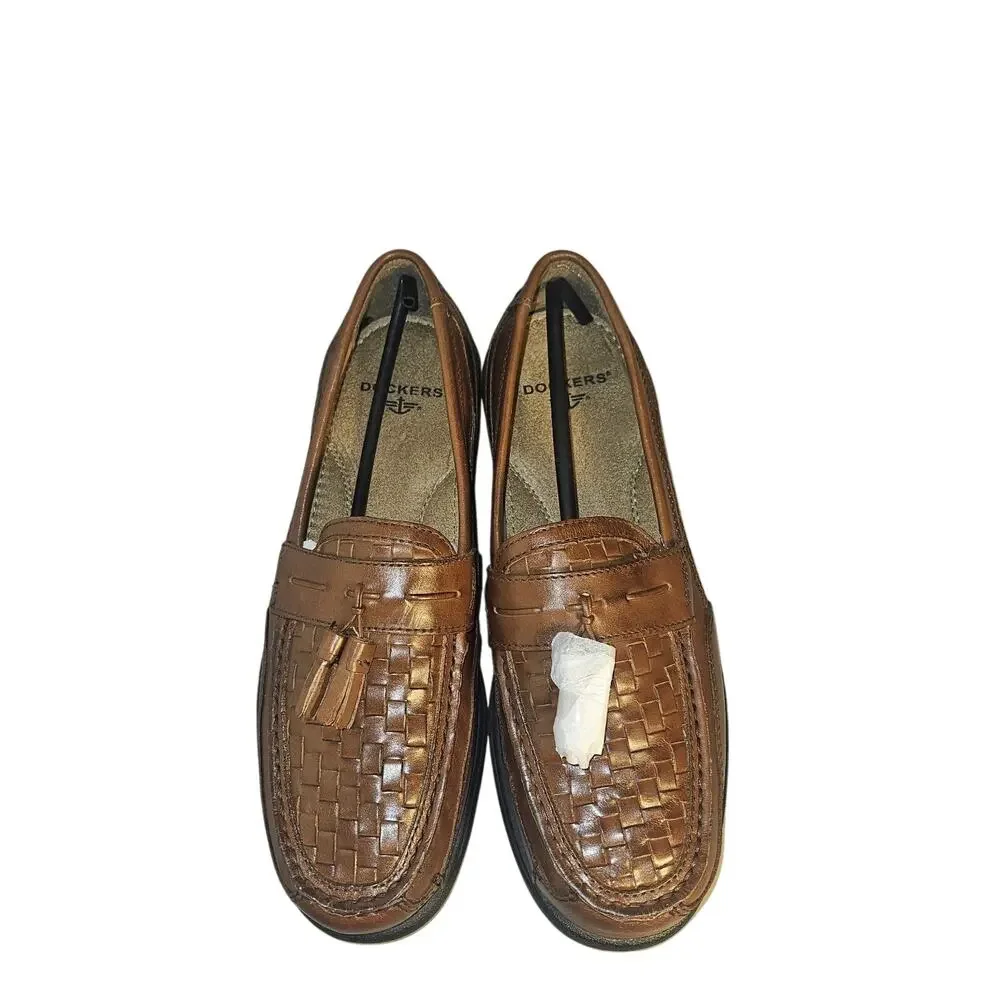 Dockers MARILLA Men’s Kiltie Loafers Size 10 M – Brown Leather, NWB #90-26017